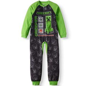 Minecraft 1 Piece Pajama Sleeper - Boy or Girl - Size 10/12